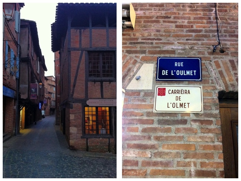 Todas las calles de Albi están en francés y occitano